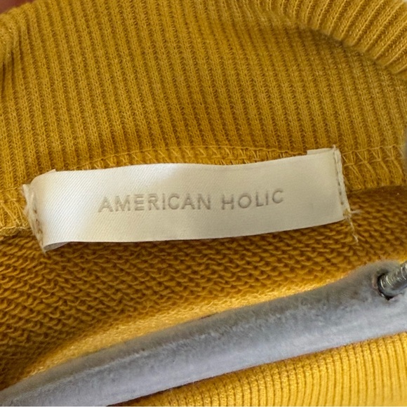 Mock Neck Drop Shoulder Boxy Sweater by American Holic - Picture 4 of 6